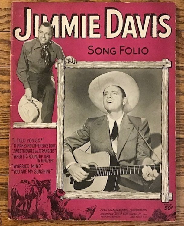 Jimmie Davis Song Folio