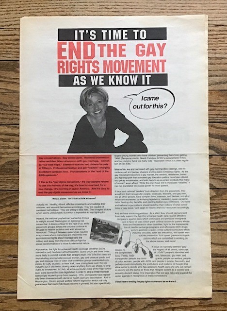 It's Time to End the Gay Rights Movement as We Know It.