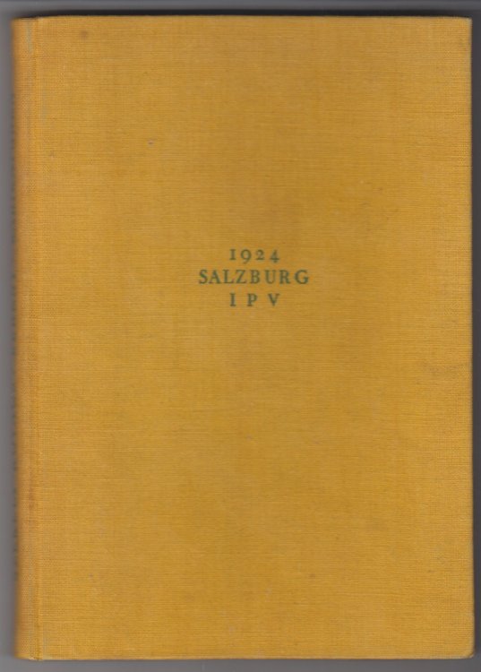 Karikaturen Vom Achten Internationalen Psychoanalytischen Kongress Salzburg-Ostern 1924