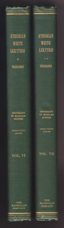 Athenian Lekythoi with Outline Drawing in Glaze Varnish on a White Ground & Athenian Lekythoi with Outline Drawing in Matt Color on a White Ground 2 volumes