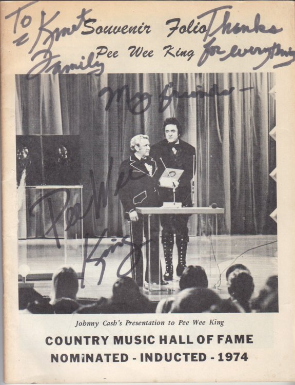 Souvenir Folio Pee Wee King