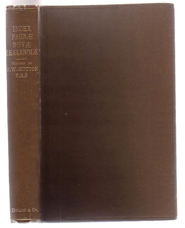 Index Faunae Novae Zealandiae