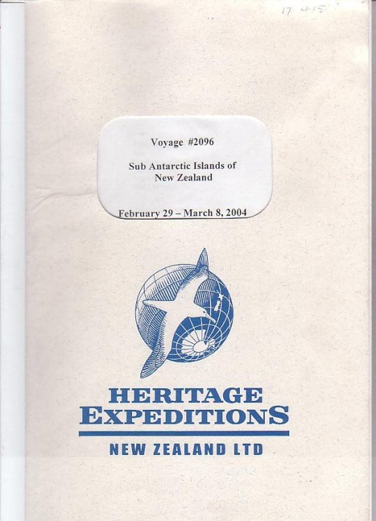 Voyage #2096 Sub Antarctic Islands of New Zealand February 29 - March 8 2004