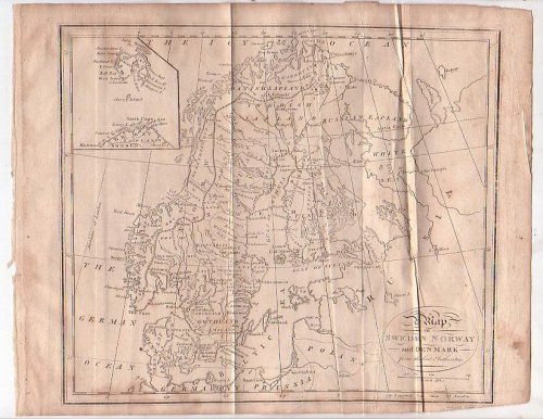 Map - Sweden, Norway and Denmark