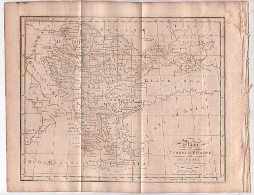 Map - Turkey in Europe with Hungary