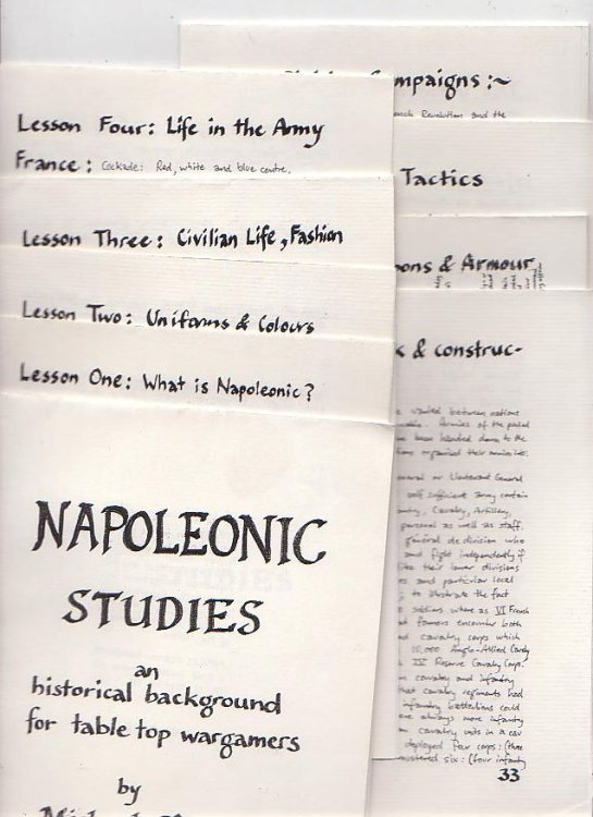 Image for Napoleonic Studies: An Historical Background for Table Top Wargamers Napoleonic Studies: An Historical Background for Table Top Wargamers