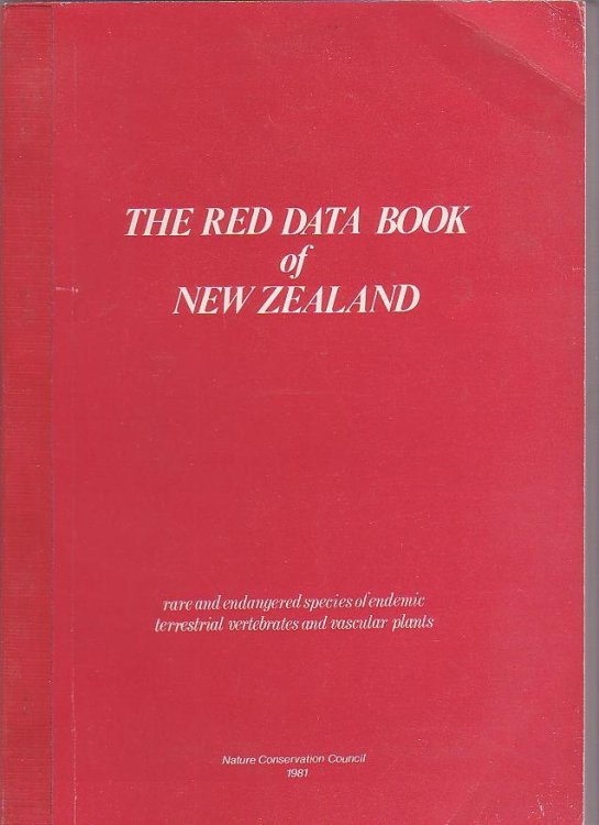 The Red Data Book of New Zealand: Rare and Endangered Species of Endemic Terrestrial Vertebrates and Vascular Plants