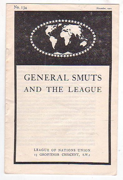 General Smuts and the League