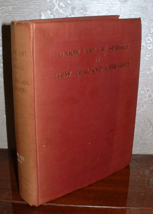 Union List of Serials in New Zealand Libraries