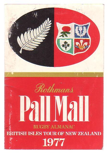 Rothmans Pall Mall Rugby Almanac British Isles Tour of New Zealand 1977