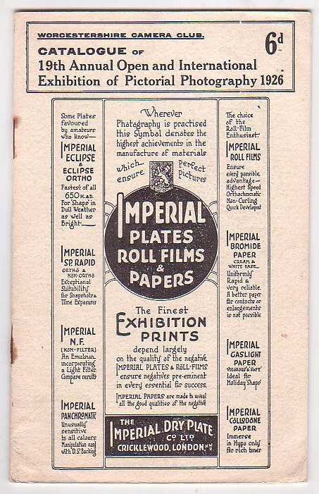 Nineteenth Annual Exhibition 1926 / Catalogue of 19th Annual Open and International Exhibition of Pictorial Photography 1926