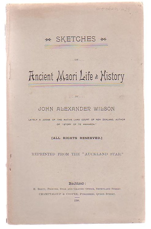 Image for Sketches of Ancient Maori Life and History Sketches of Ancient Maori Life and History