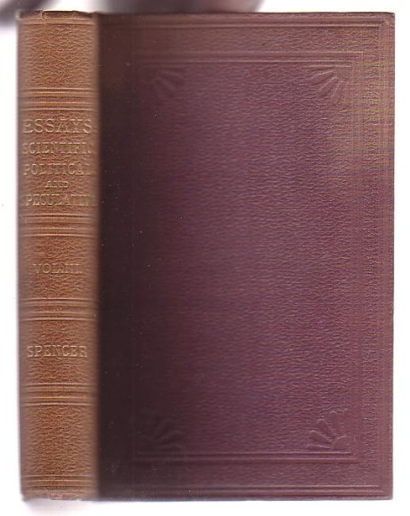 Essays: Scientific, Political, and Speculative. Vol. III. [Volume 3 only]