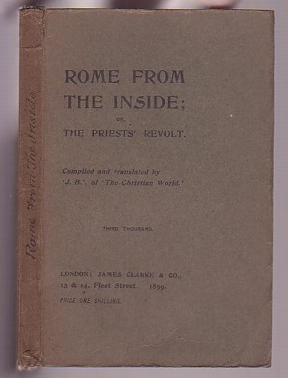 Rome from the Inside: or, The Priests' Revolt