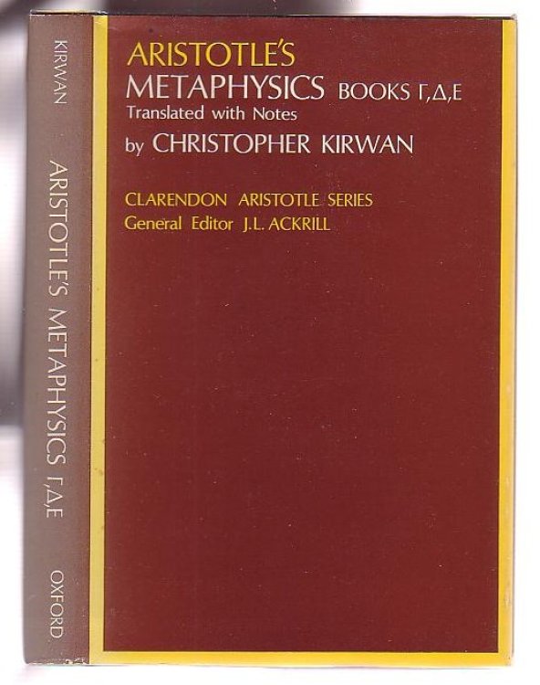 Aristotle's Metaphysics Books [Gamma, Delta, and Epsilon]