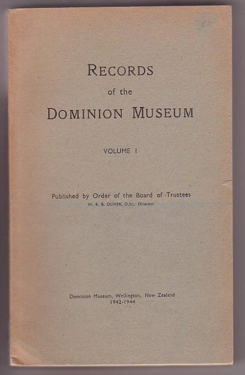 Records of the Dominion Museum, Volume I, [No. 2]
