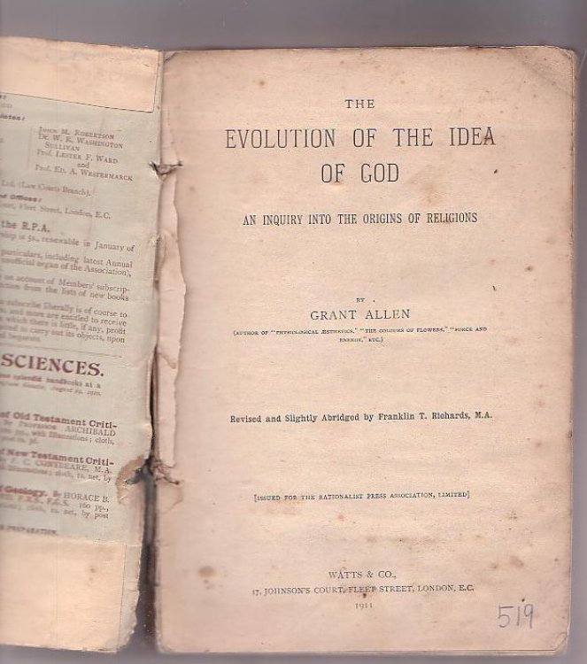 The Evolution of the Idea of God: An Inquiry into the Origins of Religions