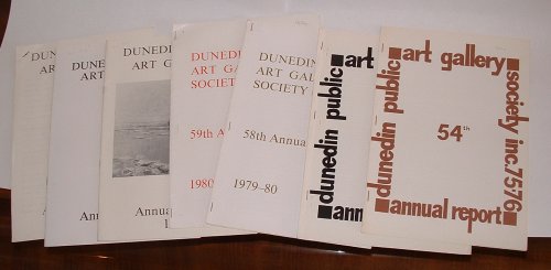 [bundle of 7 Dunedin Public Art Gallery Society Annual Reports: 1975-76; 1978-79; 1979-80; 1980-81; 1982; 1983; 1988-89]