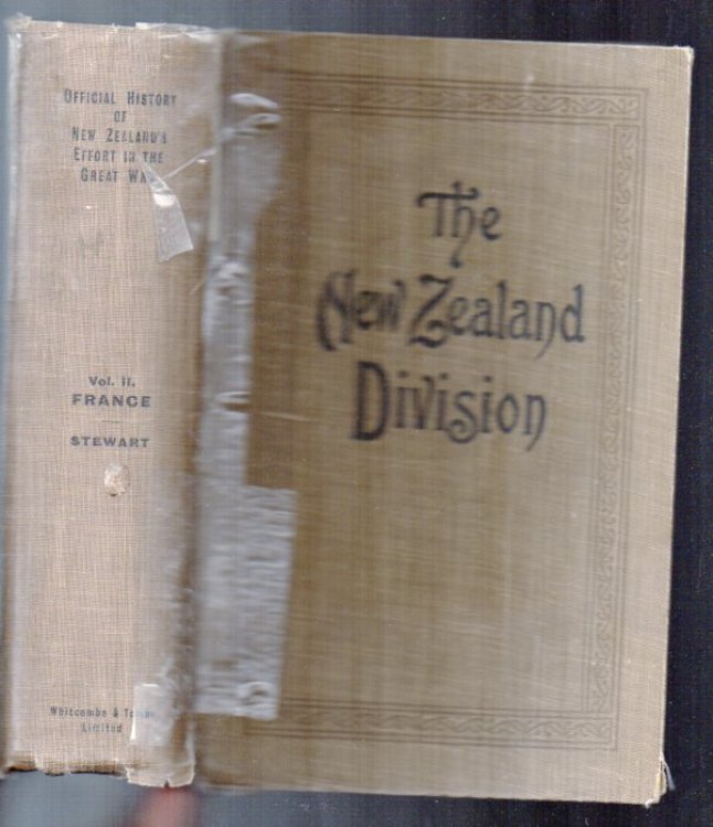 The New Zealand Division 1916-1919. A Popular History Based On Official Records. (Spine title: 