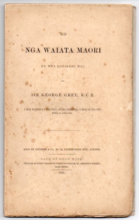 Ko Nga Waiata Maori: He Mea Kohikohi Mai