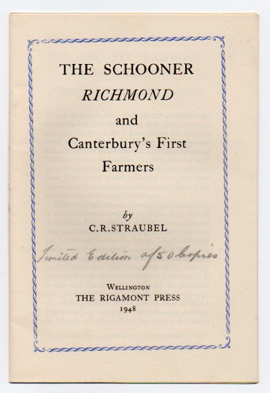 The Schooner Richmond and Canterbury's First Farmers