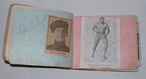 [Wrestling / Wrestlers autograph book]