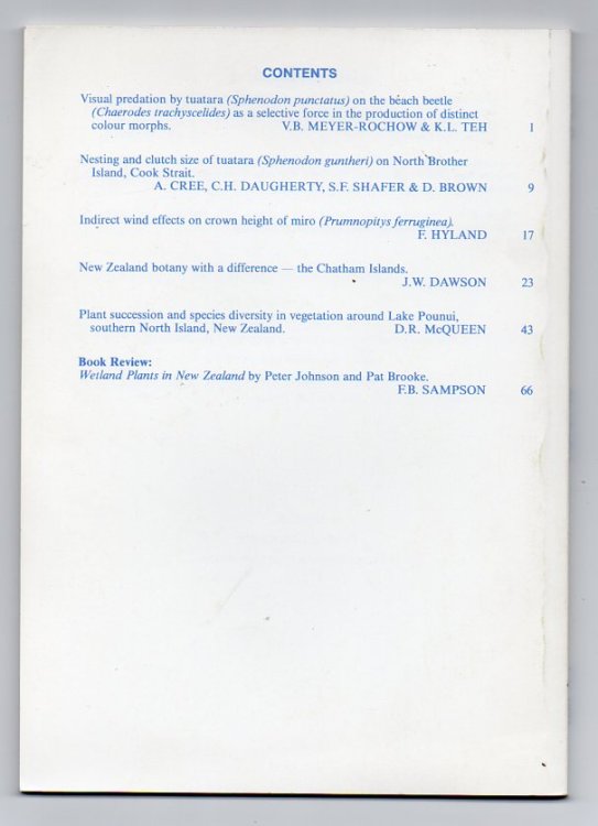 Image for Tuatara - Volume 31 - July 1991 Tuatara - Volume 31 - July 1991