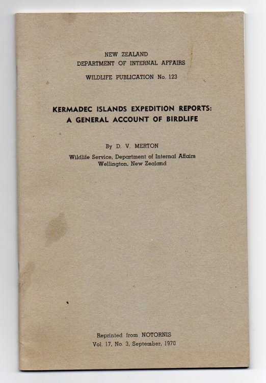 Kermadec Islands Expedition Reports: A General Account of Birdlife