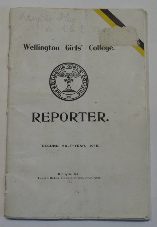 Wellington Girls' College. Reporter. Second Half-Year, 1915