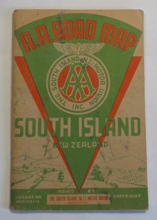 A.A. Road Map - South Island of New Zealand