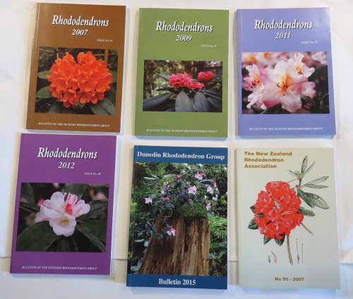 Dunedin Rhododendron Group Bulletin Nos. 35, 37, 39, 40, & 43; 2007, 2009, 2011, 2012, 2015. [+ 1 other]
