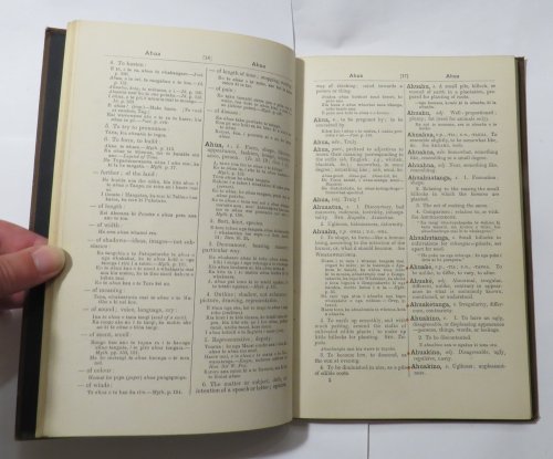[Specimen] A Maori-English Lexicon: being a Comprehensive Dictionary of the New Zealand Tongue; Including Mythical, Mythological, 