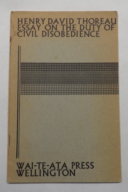 Essay on the Duty of Civil Disobedience