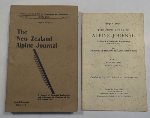 The New Zealand Alpine Journal - June, 1935 - Vol. VI, No. 22. A Record of Mountain Exploration and Adventure By Members of the New Zealand Alpine Club