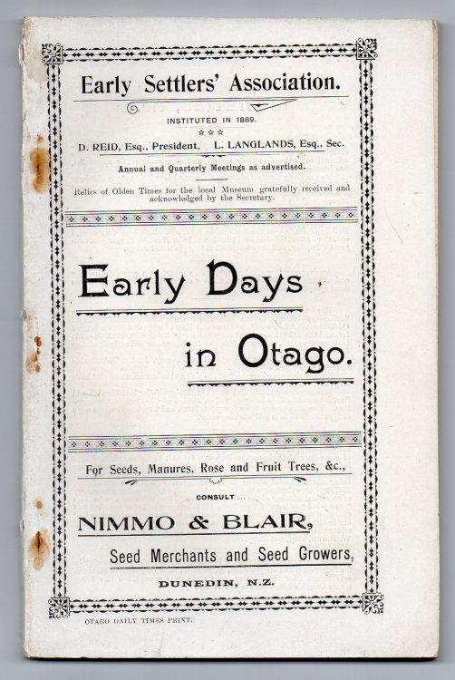 Early Days in Otago