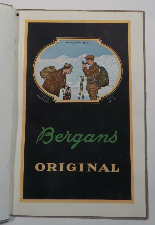 Bergans Meis and Knapsack Original [. . . ] The Ideal Knapsack for Sportsmen, Scouts, Tourists and Soliders [product catalogue]