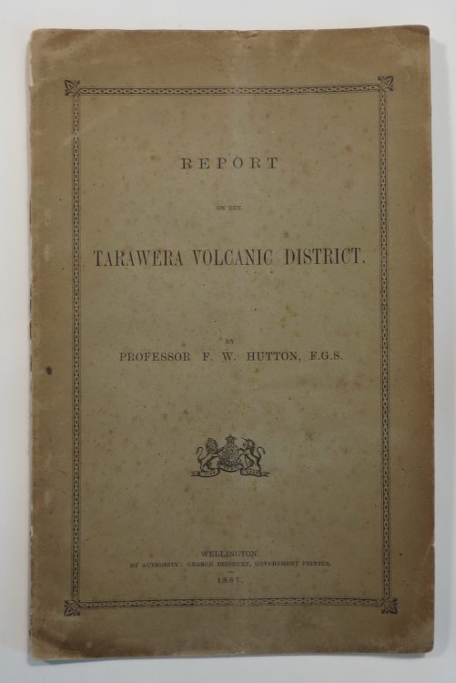 Report on the Tarawera Volcanic District