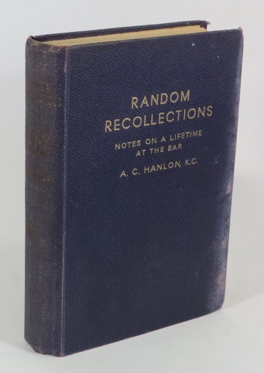 Random Recollections: Notes on a Lifetime at the Bar