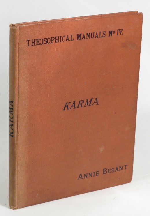Karma. Theosophical Manuals. No. 4
