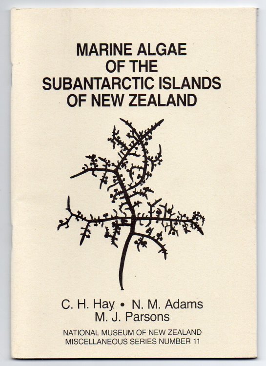 Marine Algae of the Subantarctic Islands of New Zealand - A List of Species