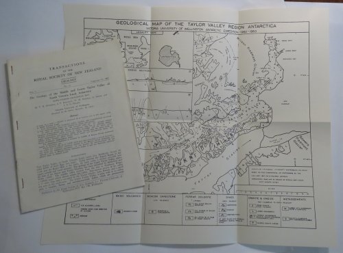 The Geology of the Middle and Lower Taylor Valley of South Victoria Land, Antarctica - with folding geological map [offprint from Transactions of the Royal Society of New Zealand - Geology - Vol. 2 No. 12, February 10, 1965]