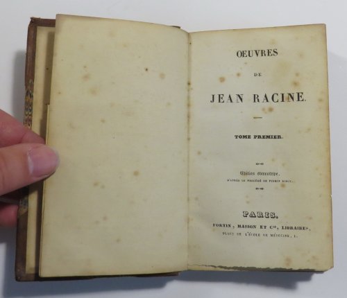 Oeuvres de Jean Racine - Tome Premier [+ Tome Deuxime]
