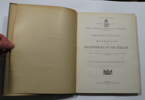 Materials for the Palaeontology of New Zealand; Revision of the Tertiary Mollusca of New Zealand, Based on Type Material. Part I; Revision of the Tertiary Mollusca of New Zealand, Based on Type Material. Part II. [New Zealand Department of Mines. Geological Survey Branch. Palaeontological Bulletins,