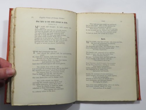 The English Poems of George Herbert - With A Priest to the Temple and His Collection of Proverbs Called Jacula Prudentium