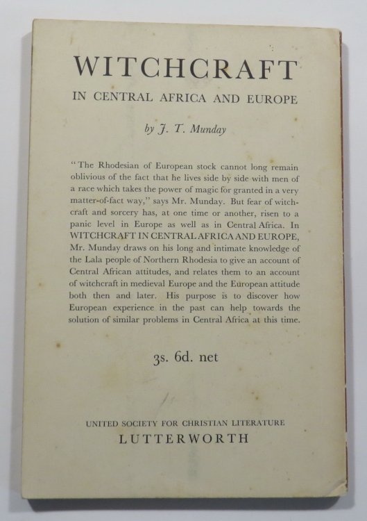 Witchcraft in Central Africa and Europe
