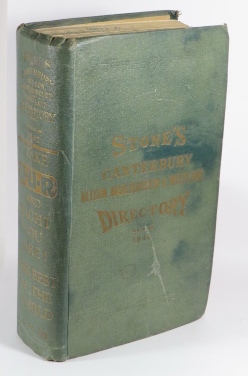Stone's Canterbury, Nelson, Marlborough and Westland Directory - Published June 1942.