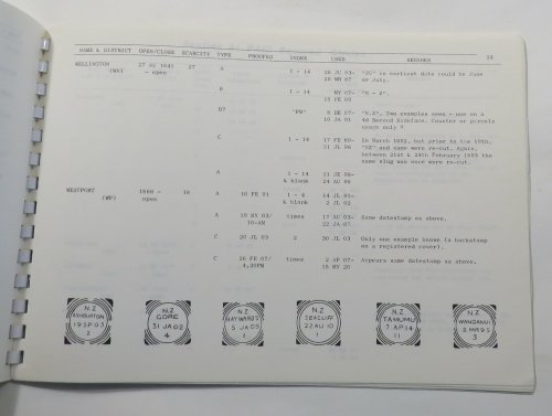 New Zealand Squared Circle Cancellations - The Postal History Society of New Zealand - Handbook No. 16