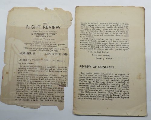 The Right Review - September 1939 - Number 11