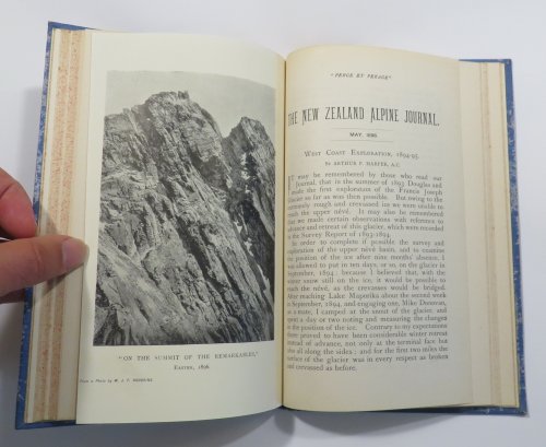 The New Zealand Alpine Journal. Volume Two (complete) [Vol. II, No. 7 - May 1895; Vol. II, No. 8 - October 1895; Vol. II No. 9 - May 1896]