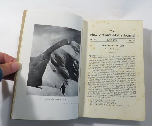The New Zealand Alpine Journal. June, 1938. Vol. VII. No. 25. A Record of Mountain Exploration and Adventure By Members of the New Zealand Alpine Club